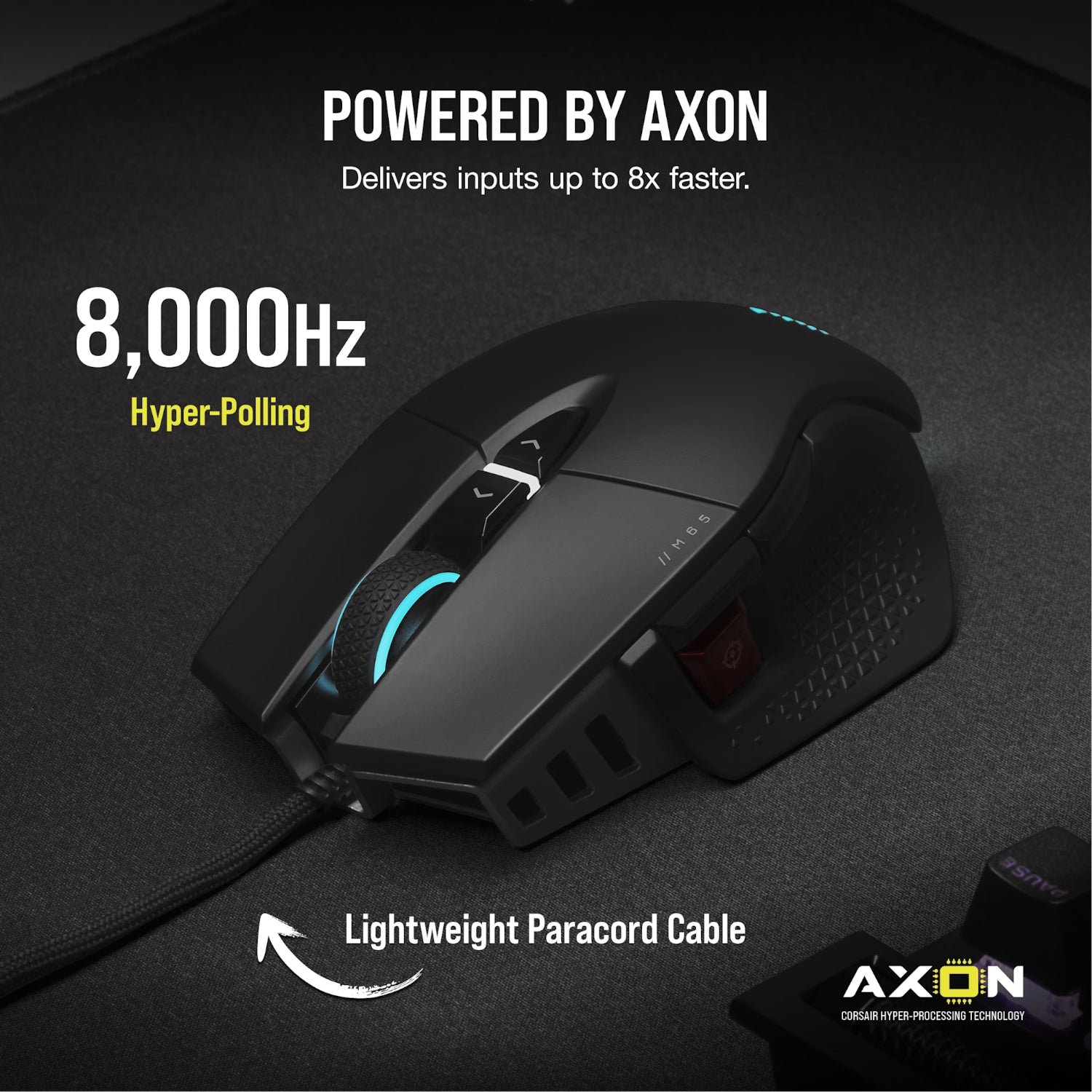 Corsair M65 RGB ULTRA Tunable FPS 26000 DPI Gaming Mouse - Black
