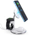 Choetech Fast Wireless 3 In 1 Charger 15W - White