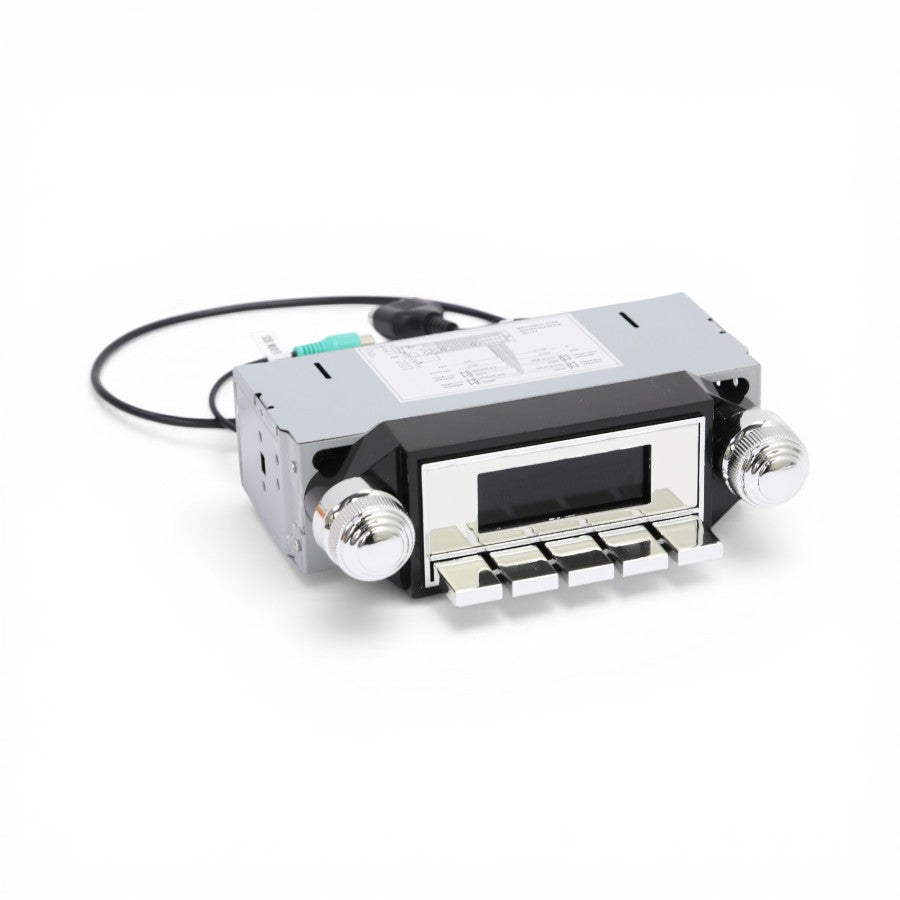 Chrome Retro Style Single Din Car Media Player With USB, SD And AM/FM Radio