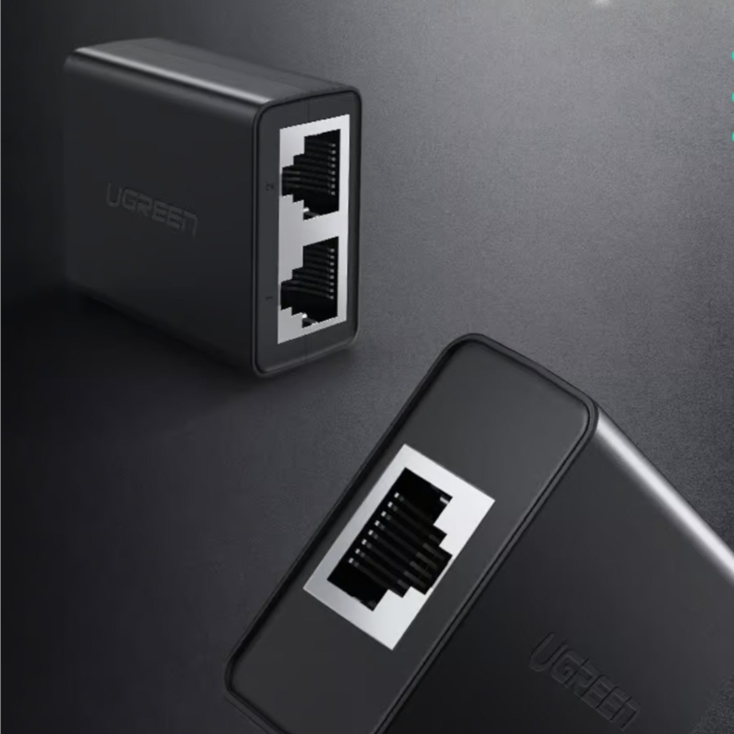 UGREEN RJ45 Splitter Adapter 2 Pack (Black)