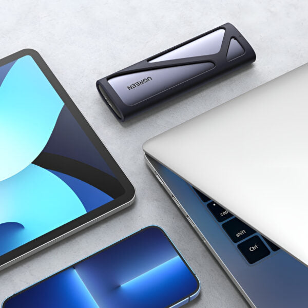 UGREEN CM400-90264 M.2 NVME/SATA SSD Enclosure (10Gbps) - Silver