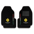 Momo Racing 4piece Floor Mats – Black with Italian Stripe & Yellow Arrow Design