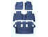 Custom Dna Toyota Fortuner Automatic 2015+ Blue Rubber Car Mats