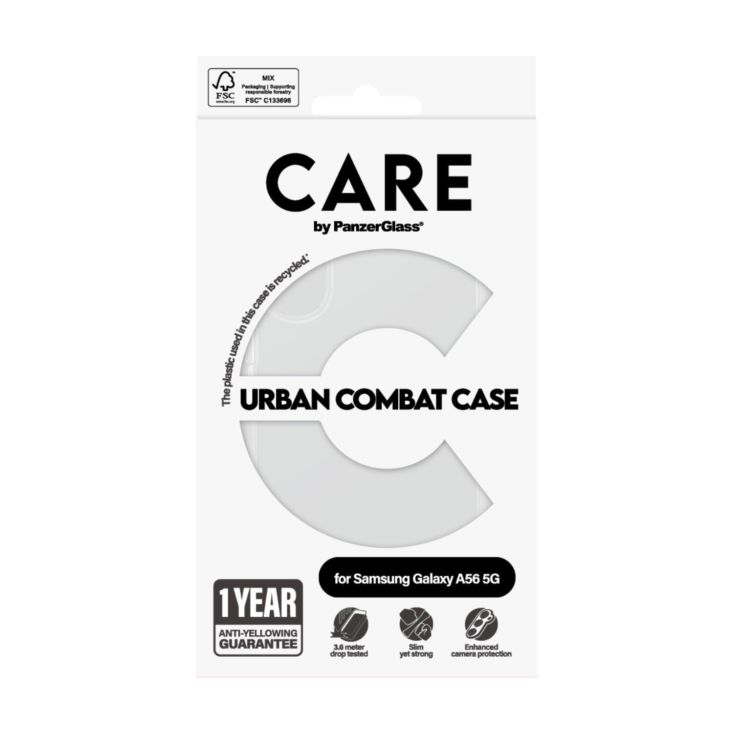 Care by PanzerGlass Urban Combat Case - Samsung Galaxy A56 – Clear