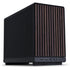Lian Li A3-MATX-WD BLACK-Wood Front panbel-26.3L Micro Form Factor Chassis, Flexible Power Supply Installation, No Fans Included, Supports 360mm AIO, Modularity Design, For M-ATX and ITX Motherboard, DAN Collaboration (Black) | SKU CS-A3WD