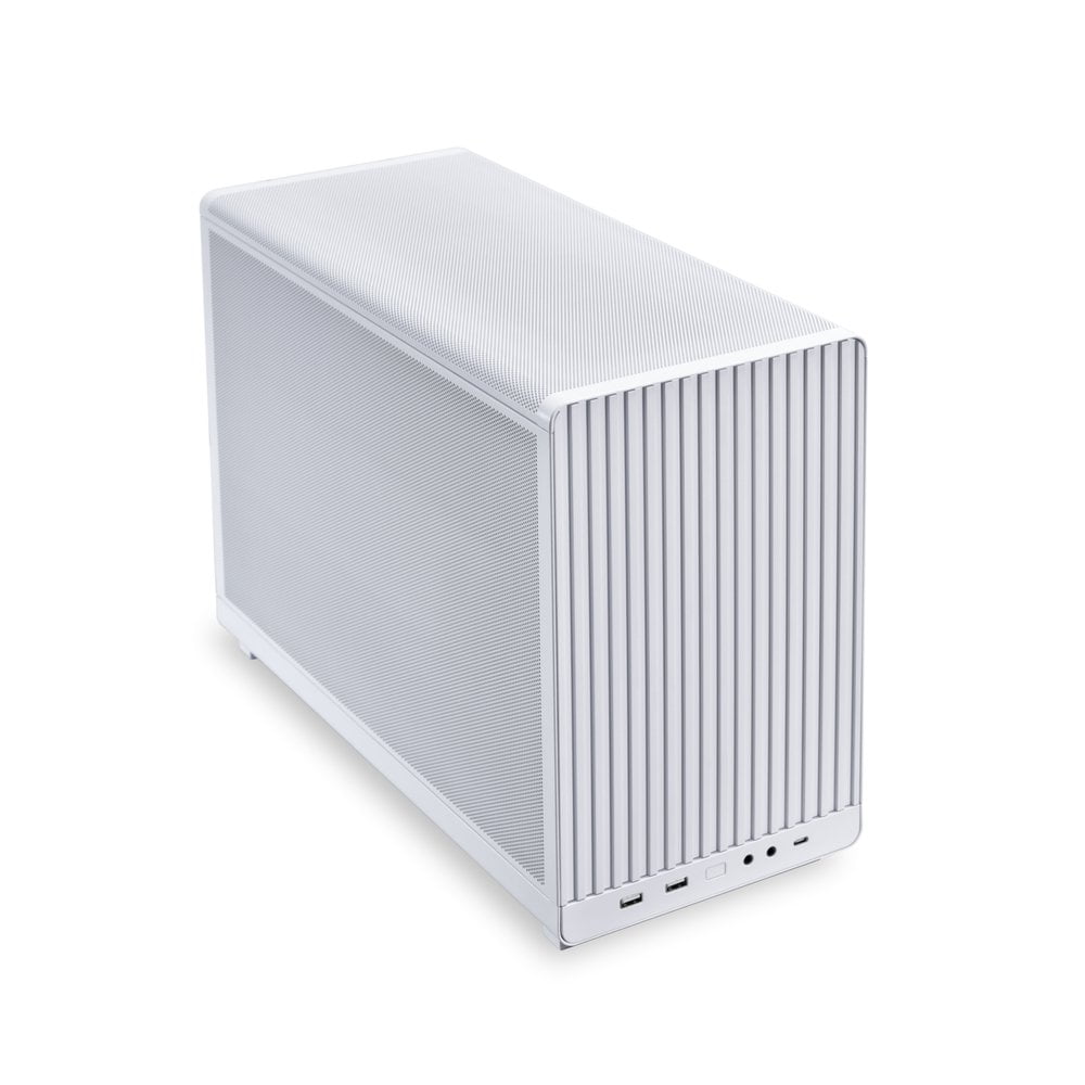 GUNMANSA Lian Li A3W.US mATX 26.3L micro form factor chassis- Supports up to 360 radiator and 10 x 120mm fans- Supports standard ATX PSUs-In collaboration with DAN Cases (White)
