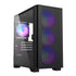 Montech AIR 100 ARGB MICRO-ATX Tower with Four ARGB Fans Pre Installed Fine Mesh Front Panel, High Airflow, Unique Side Swivel Tempered Glass, Dust Protection Case (Black) | SKU CS-AA100B