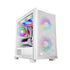 PCCOOLER C3D310 WH ARGB PC Case with 2 ARGB Fans Desktop Computer Case Gaming Case for M-ATX / ITX, 350MM Graphics Cards Support, 2 x 3.5 inch and 3 x 2.5 inch Storage Slots, Liquid Cooler Support, Easy Installation, Cable Storage (White) | SKU CS-C3D31WA