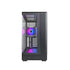 MONTECH KING 45 PRO KING45PB ATX PC Case, Curved Panoramic Glass, Chimney Airflow, 360mm Radiator Support, Compact Build for High-Performance Systems, 4 ARGB PWM Fan Pre-Installed (Black) | SKU CS-K45PB7