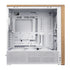 Lian Li LANCOOL 217 Genuine Walnut Wood Computer Case, Mid-Tower ATX PC Case with 5 Pre-Installed PWM Fans 2x170mm, 2x120mm & 1x140mm, Flexible PSU & Cable Installation - White (LAN217W) | SKU CS-LAN217W