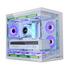 LIAN LI O11D MINI V2 | Compact ATX Mid-Tower Airflow Computer Case | Panoramic View | Fully Ventilated Airflow | Adjustable I/O | Pillar-Less | Cable Management | White (O11DMIV2W) | SKU CS-O11M2W2