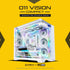 LIAN LI O11Vision Compact White / Steel / Tempered Glass ATX Mid Tower Computer Case, Back Connect Support - O11VPW | SKU CS-O11VPW2