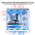 LIAN LI O11Vision Compact White / Steel / Tempered Glass ATX Mid Tower Computer Case, Back Connect Support - O11VPW | SKU CS-O11VPW2