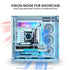 LIAN LI O11Vision Compact White / Steel / Tempered Glass ATX Mid Tower Computer Case, Back Connect Support - O11VPW | SKU CS-O11VPW2