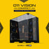LIAN LI O11Vision Compact Black / Steel / Tempered Glass ATX Mid Tower Computer Case, Back Connect Support - O11VPX | SKU CS-O11VPX1