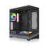 MONTECH SKY 3 ATX PC Case, Panoramic Glass, Adjustable Airflow, Personalized Design, 360mm Radiator Support, 3x120mm ARGB PWM Fans Pre-Installed, Compact Build for Next-Gen GPU, Black (SKY3B) | SKU CS-SKY3B1