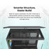 MONTECH SKY 3 ATX PC Case, Panoramic Glass, Adjustable Airflow, Personalized Design, 360mm Radiator Support, 3x120mm ARGB PWM Fans Pre-Installed, Compact Build for Next-Gen GPU, Black (SKY3B) | SKU CS-SKY3B1