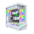 MONTECH SKY 3 ATX PC Case, Panoramic Glass, Adjustable Airflow, Personalized Design, 360mm Radiator Support, 3x120mm ARGB PWM Fans Pre-Installed, Compact Build for Next-Gen GPU, White (SKY3W) | SKU CS-SKY3W2