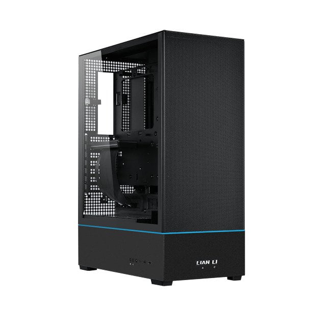 GUNMANSA Lian Li SUP01X.US SUP 01-45L Stand-Up platform case-Independent chamber direct cooling design-510mm PCIe 4.0 riser cable-Pre-installed 3x 120mm fans-Dual ARGB strips-Supports 360mm/280mm AIO (Black)