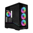 Lian Li VECTOR V100 MINI Micro Form Factor Compact PC Case, Pre-install 4 x 120mm ARGB PWM Fans, Panoramic Tempered Glass, Support Backet-Connect Micro-ATX, 415mm GPU, 360mm Radiator - Black(V100RMIX) | SKU CS-V100RM6