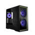 Lian Li Vector V150 INF Micro ATX PC Case, Infinity Mirror Front Panel, 2 x 140mm + 1 x 120 mm ARGB PWM Fans, Anti-Sag GPU Bracket, Supports 360mm Radiator - Side Tempered Glass - Black (V150INFX) | SKU CS-V150INF
