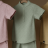 Chinese Collar Shirt & Short Set