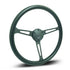 Classic 3-Spoke Racing Style Steering Wheel (380mm)