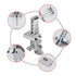 Universal Anti-Theft Stainless Steel Brake / Clutch Foot Pedal Lock Kit