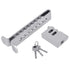 Universal Anti-Theft Stainless Steel Brake / Clutch Foot Pedal Lock Kit