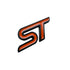 ST Logo - Steering Wheel Metal Badge (Red)