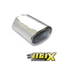 Cowley Single Flat Oval Exhaust Tailpipe (89mm Outlet)
