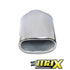Cowley Single Flat Oval Exhaust Tailpipe (89mm Outlet)