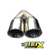 Cowley Twin Angled Cut Double Exhaust Tailpipe (76mm Outlet)