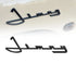 Jimny Cursive Retro Logo Badge (Black)