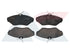 Front Brake Pads Mahindra Scorpio 2.2 2.5 2.6TD & Tata Safari Telcoline (2004–2024) (D3644M)