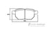 Brake Pads Rear Toyota Yaris 1.8 (08 09) (SET LH & RH Wheel) (D4103S)