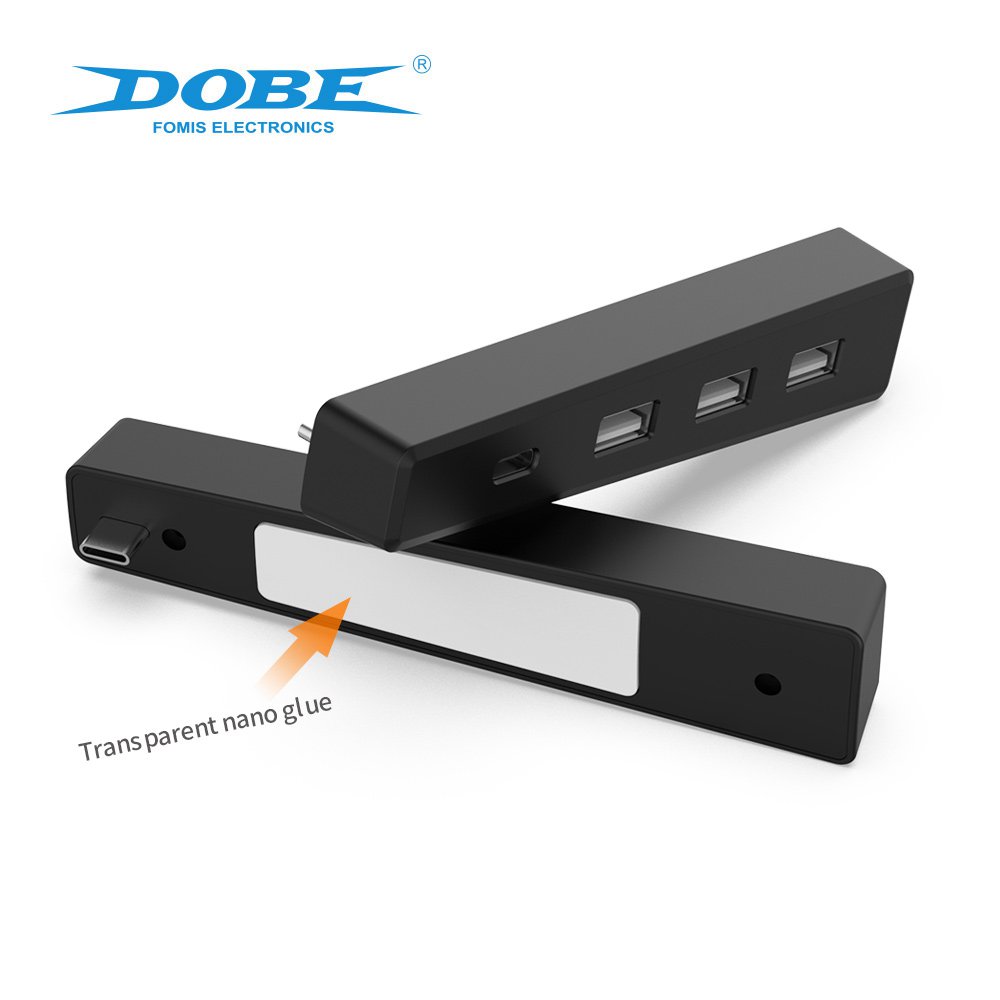 DOBE TP5-3556 USB Hub for PS5 Slim USB Port Extender USB High-Speed Expansion Hub Charger Extender Compatible with Playstation 5 Slim Adapter with 3 USB 2.0 + 1 Type C Port | SKU DB-P53556