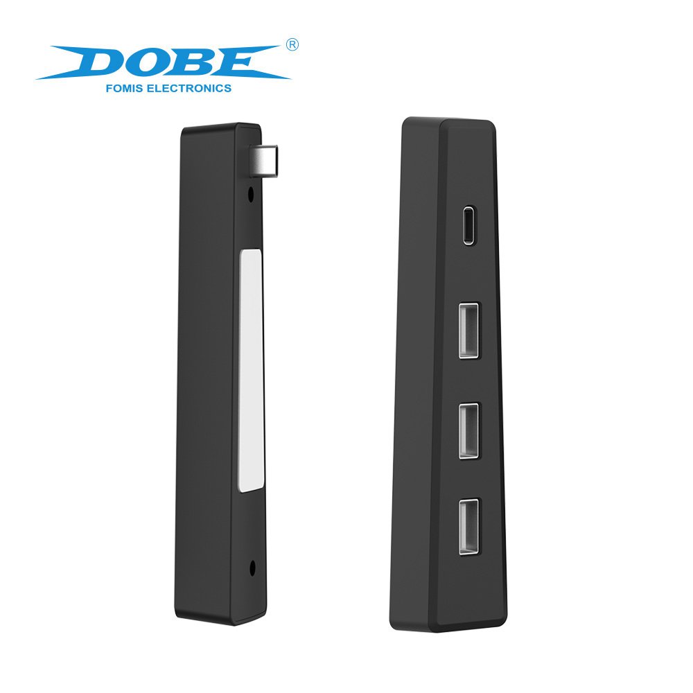 DOBE TP5-3556 USB Hub for PS5 Slim USB Port Extender USB High-Speed Expansion Hub Charger Extender Compatible with Playstation 5 Slim Adapter with 3 USB 2.0 + 1 Type C Port | SKU DB-P53556