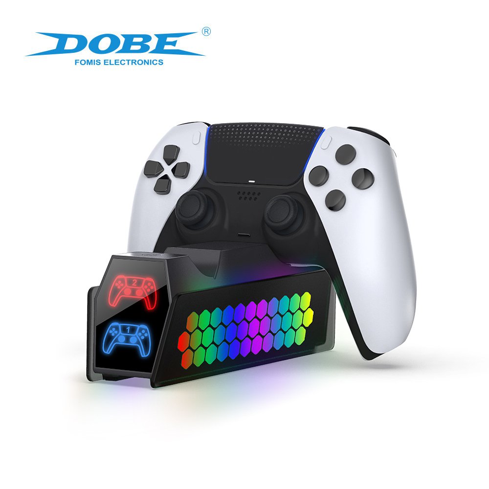 DOBE - Dual Charger for PS5 Controller, Fast Dual Charging for PlayStation 5 Wireless Controller, Charging Indicator Light, Real-time Display of Power Status, TP5-3571 black | SKU DB-P53571B