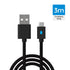 DOBE TY-0803 10ft Braided USB C Stronger 1A Charging Cable Compatible with ps5 Controller, Switch ProController, Google Controller, Xbox one Elite 2 Controller, Xbox series Controller, switch Controller, Mobile | SKU DB-TY0803