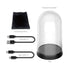 DOBE TY-3803S RGB LED light Clear Acrylic Display Case Semi-Circular Figure case Dustproof Protection Showcase for Action Figures Toys Collectibles | SKU DB-TY3803S