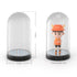 DOBE TY-3803S RGB LED light Clear Acrylic Display Case Semi-Circular Figure case Dustproof Protection Showcase for Action Figures Toys Collectibles | SKU DB-TY3803S