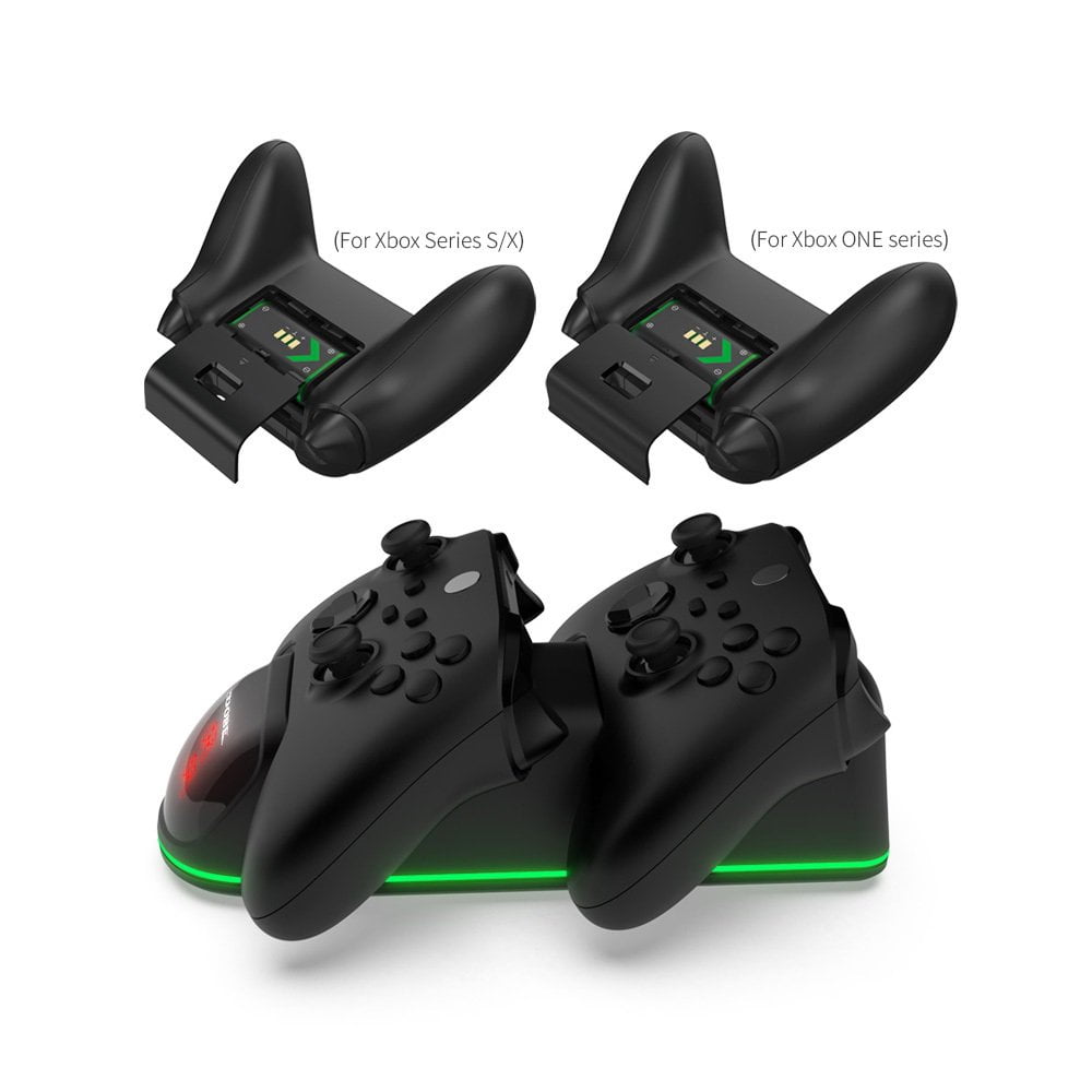 GUNMANSA DOBE TYX-1623X Dual Charging Dock with Screen Compatible with Xbox one, Xbox Elite, Xbox one S/X, Xbox Series S/X Controllers