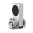 DOBE XBOX SERIES S Console Grip Charging Stand with Ambient Lighting, Compatible with Xbox One and Series S controllers, comes with a Power Cord and Battery Pack, White, TYX-3612 | SKU DB-YX3612W