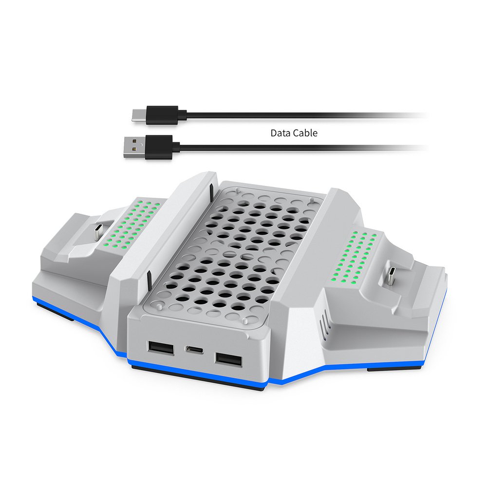 DOBE XBOX SERIES S Console Grip Charging Stand with Ambient Lighting, Compatible with Xbox One and Series S controllers, comes with a Power Cord and Battery Pack, White, TYX-3612 | SKU DB-YX3612W