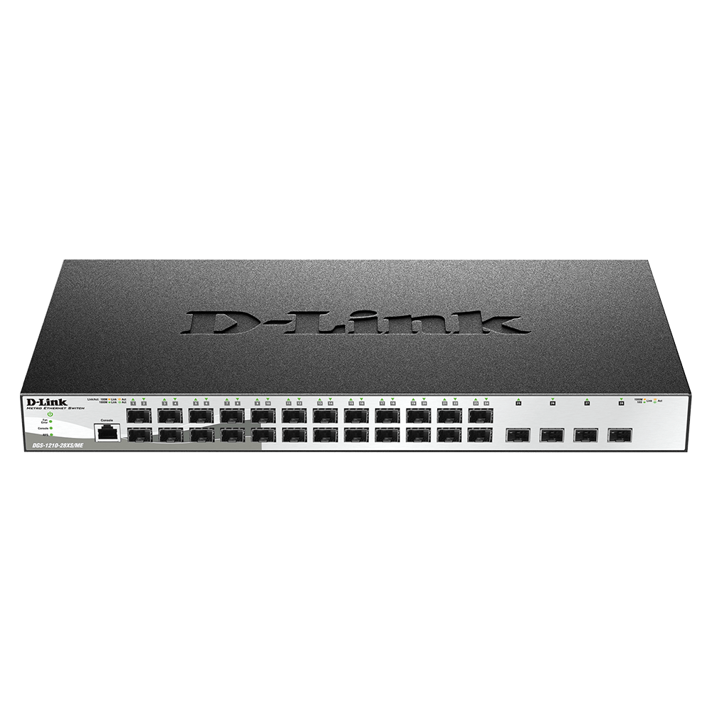 D Link DGS-1210-28XS/ME 28-Port Gigabit Fiber Metro Ethernet Switch
