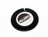 VW R Fender Badges – Black, Red & Chrome (14×1.5cm)