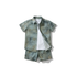Camouflage Demin 3pc Short Sleeve Shirt & Short Set