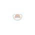NUK Space Silicone Soother 1 pack - Rainbow