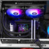 Thermalright Aqua Elite 240 Black ARGB V3 Liquid CPU Cooler, AIO Pump Head Speed up to 3300RPM, TL-C12B-S V2x2 PWM Fans, for AMD/AM4/AM5, Intel LGA1150/1151/1200/2011/1700, Computer CPU Aio Cooler | SKU FAN-AQUA2